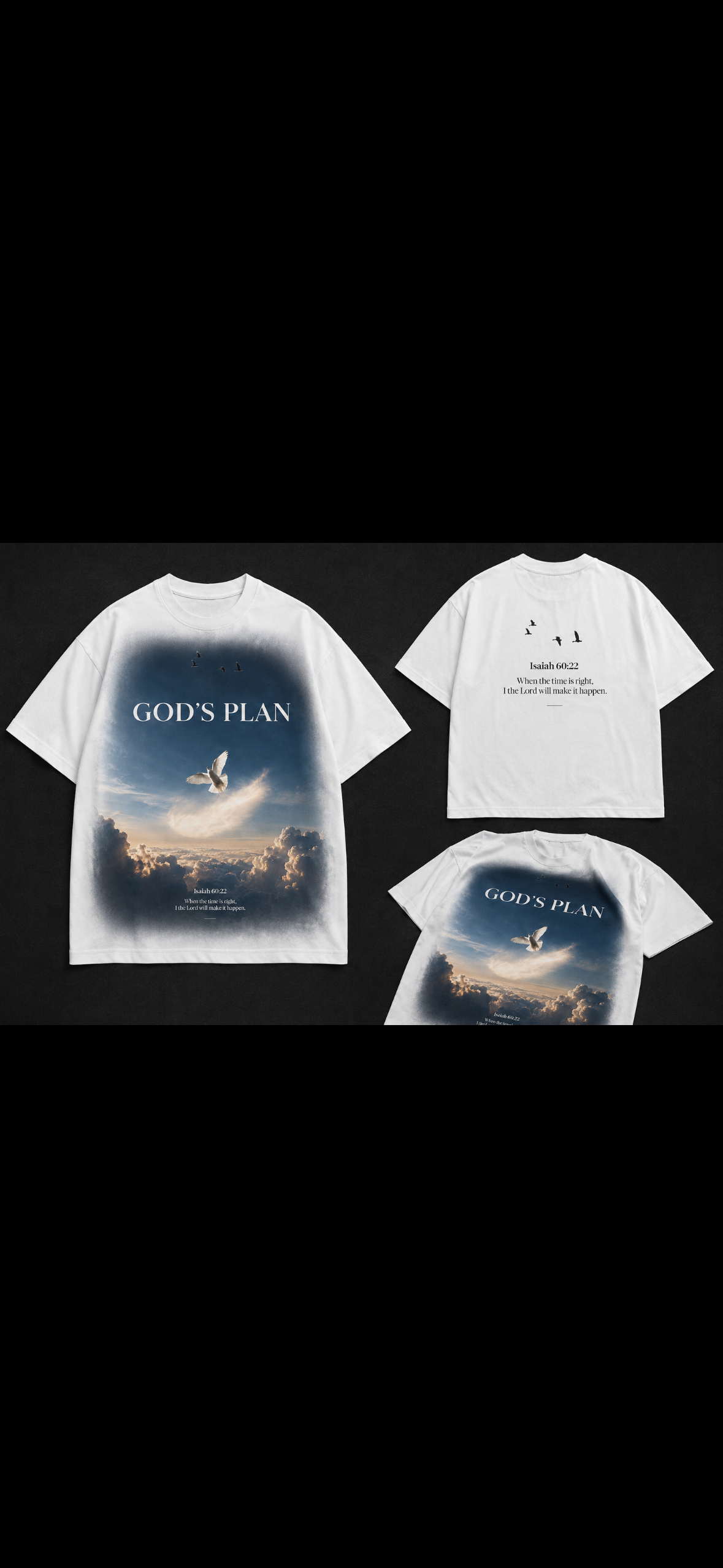 GOD’S PLAN Oversized Tee

Trust the process. Walk in purpose.
